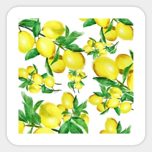 lemon pattern art Sticker